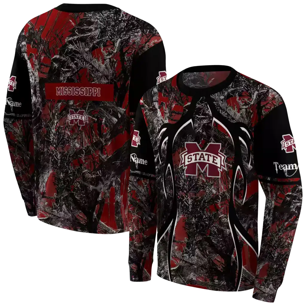 custom mississippi state bulldogs hunting theme maroon black hoodie premium grade custom mississippi state bulldogs hunting theme maroon black hoodie premium grade
