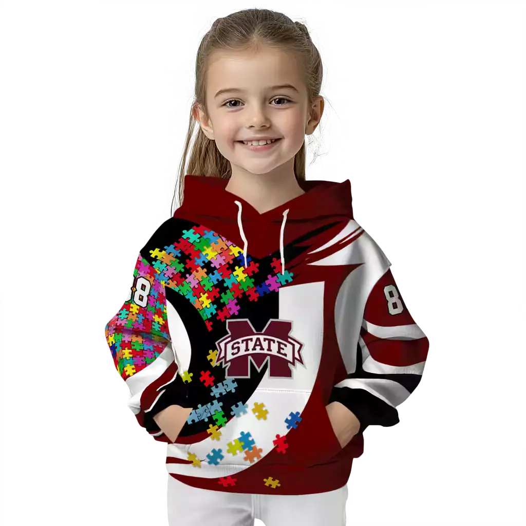 custom mississippi state bulldogs puzzle pieces maroon hoodie top rated custom mississippi state bulldogs puzzle pieces maroon hoodie top rated