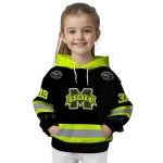 custom mississippi state bulldogs safety motif black neon green hoodie best selling