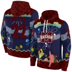 custom mississippi state bulldogs spongebob patrick star maroon navy hoodie best selling
