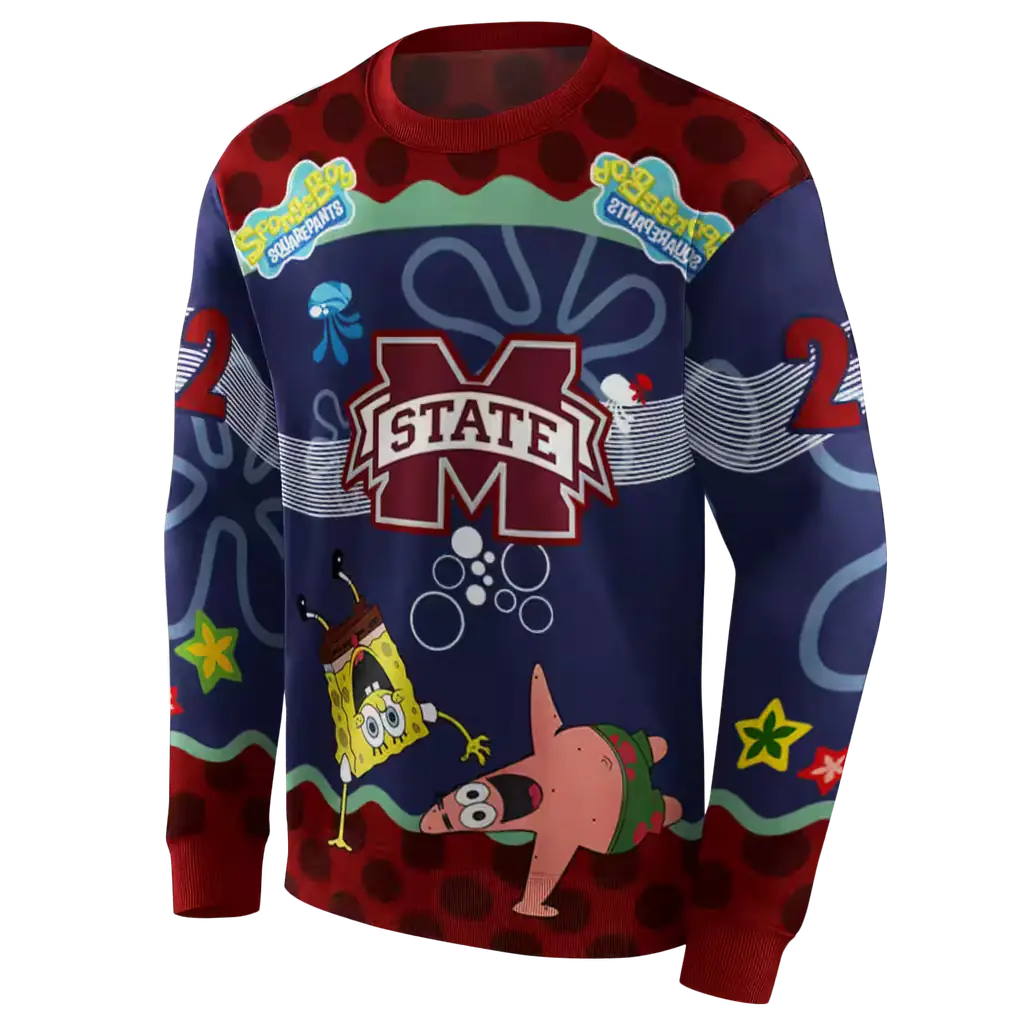 custom mississippi state bulldogs spongebob patrick star maroon navy hoodie new arrival custom mississippi state bulldogs spongebob patrick star maroon navy hoodie new arrival