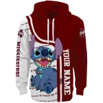 custom mississippi state bulldogs stitch maroon hoodie best selling