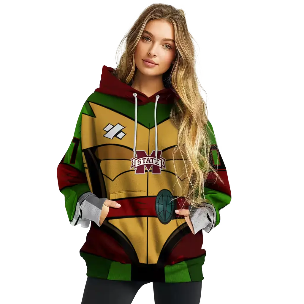 custom mississippi state bulldogs superhero armor maroon green hoodie high quality custom mississippi state bulldogs superhero armor maroon green hoodie high quality