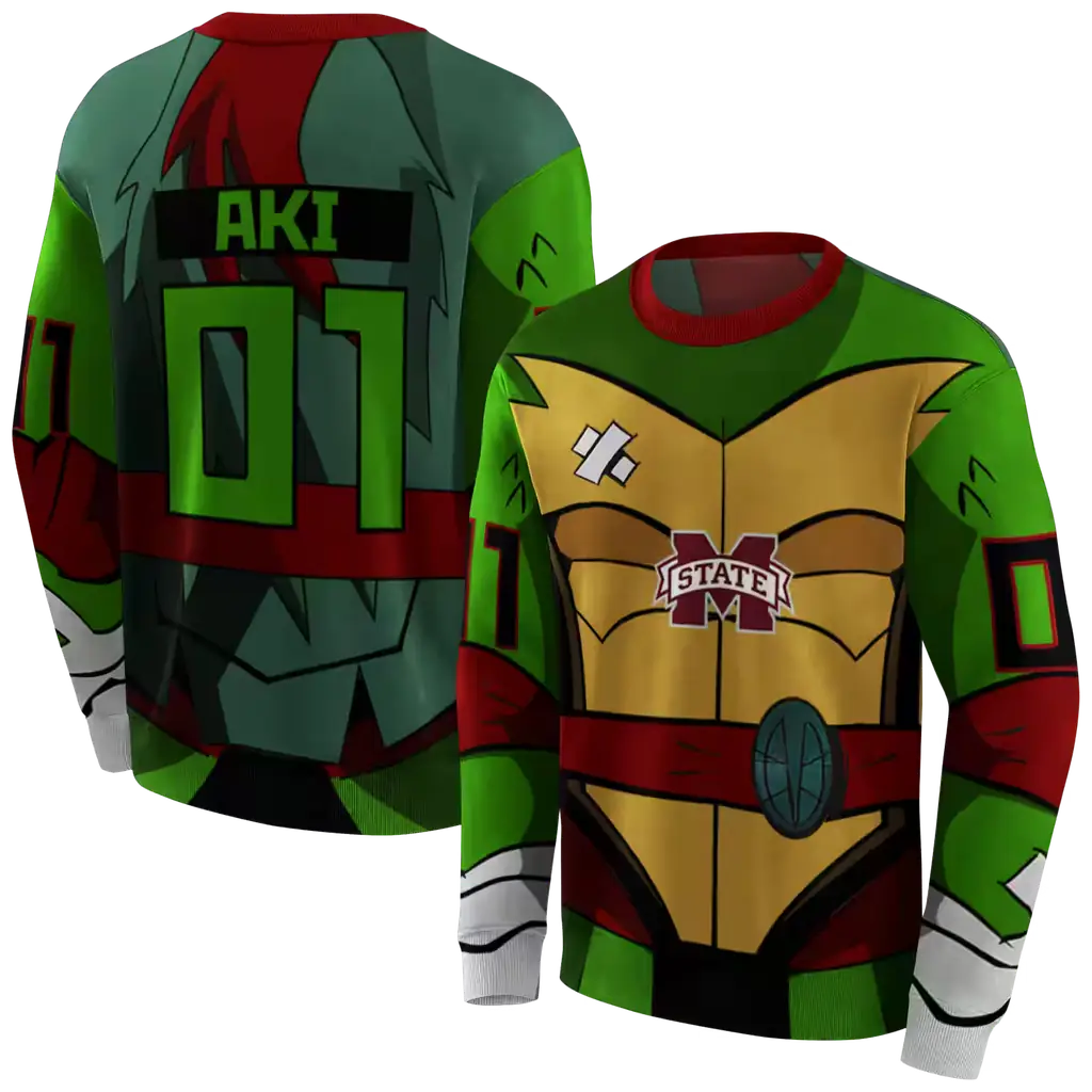 custom mississippi state bulldogs superhero armor maroon green hoodie premium grade custom mississippi state bulldogs superhero armor maroon green hoodie premium grade