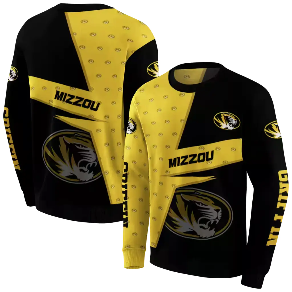 custom missouri tigers abstract shape black hoodie premium grade custom missouri tigers abstract shape black hoodie premium grade