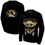 custom missouri tigers baby yoda black hoodie best selling