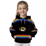 custom missouri tigers rainbow stripes black hoodie best selling