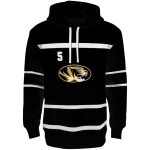 custom missouri tigers striped pattern black hoodie best selling