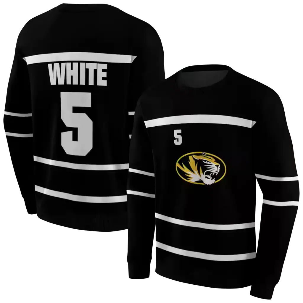 custom missouri tigers striped pattern black hoodie premium grade custom missouri tigers striped pattern black hoodie premium grade