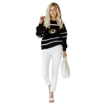 custom missouri tigers striped pattern black hoodie best selling