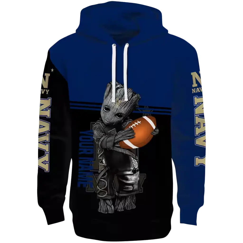 custom navy midshipmen baby groot blue black hoodie best selling custom navy midshipmen baby groot blue black hoodie best selling