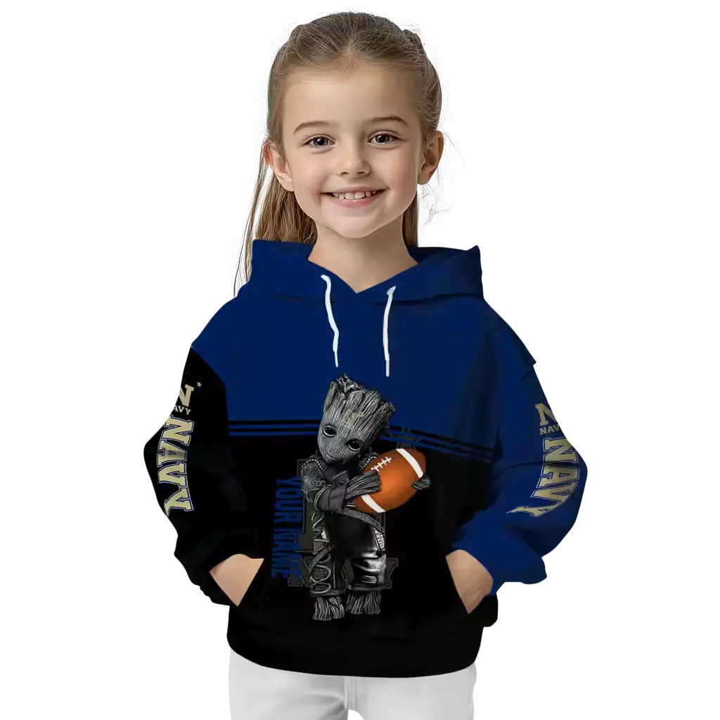 custom navy midshipmen baby groot blue black hoodie top rated custom navy midshipmen baby groot blue black hoodie top rated