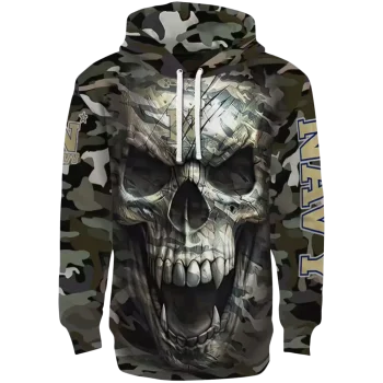 custom navy midshipmen camo skull hoodie best selling