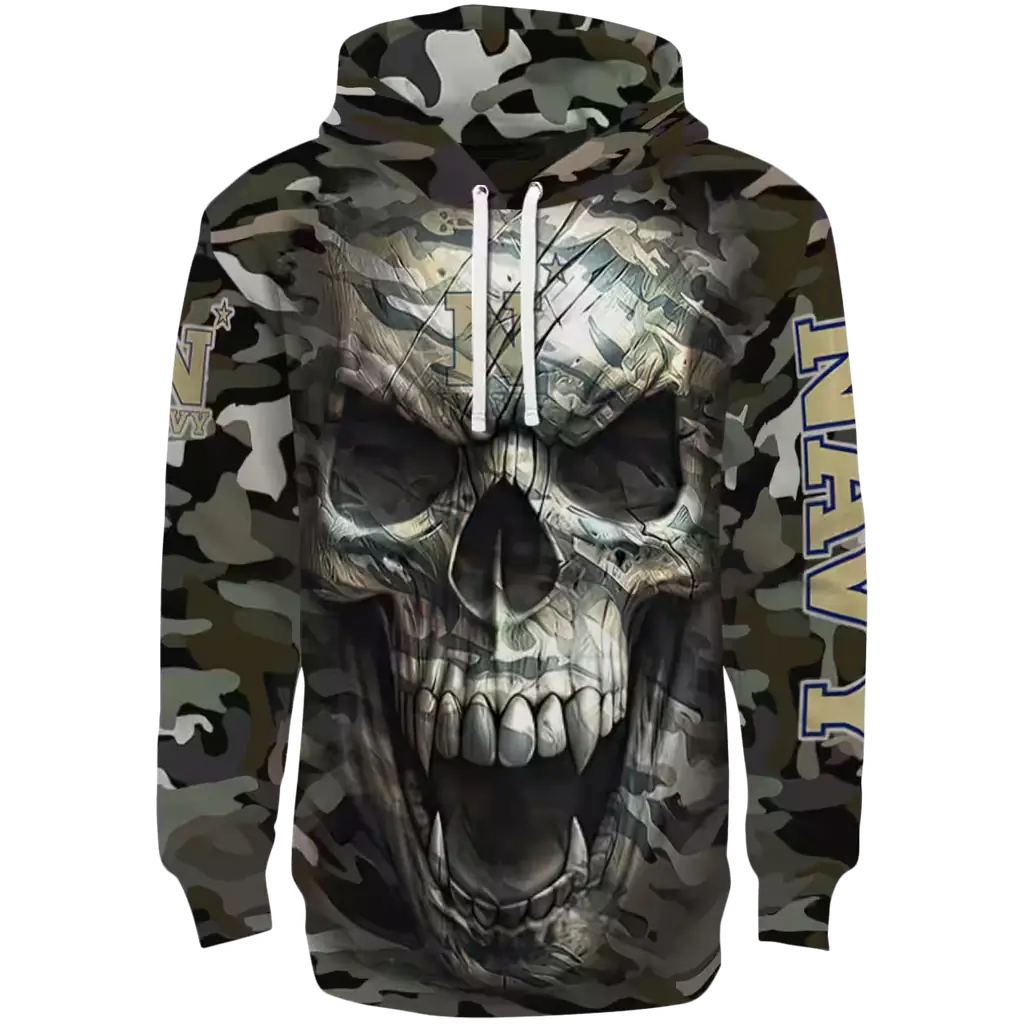 custom navy midshipmen camo skull hoodie best selling custom navy midshipmen camo skull hoodie best selling
