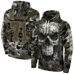 custom navy midshipmen camo skull hoodie best selling