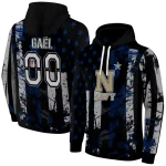 custom navy midshipmen distressed flag blue black hoodie best selling