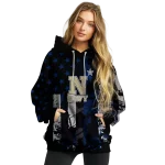 custom navy midshipmen distressed flag blue black hoodie best selling