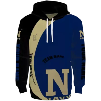 custom navy midshipmen minimalist design blue black hoodie best selling