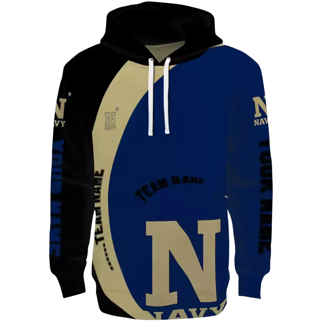 custom navy midshipmen minimalist design blue black hoodie best selling custom navy midshipmen minimalist design blue black hoodie best selling