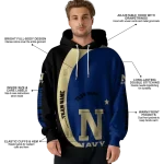 custom navy midshipmen minimalist design blue black hoodie best selling