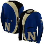 custom navy midshipmen minimalist design blue black hoodie best selling