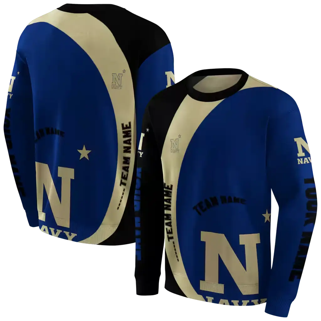 custom navy midshipmen minimalist design blue black hoodie premium grade custom navy midshipmen minimalist design blue black hoodie premium grade