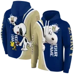 custom navy midshipmen peeking snoopy blue hoodie best selling