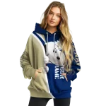 custom navy midshipmen peeking snoopy blue hoodie best selling