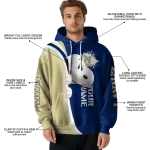 custom navy midshipmen peeking snoopy blue hoodie best selling