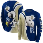 custom navy midshipmen peeking snoopy blue hoodie best selling