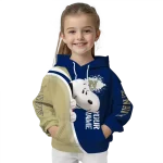 custom navy midshipmen peeking snoopy blue hoodie best selling