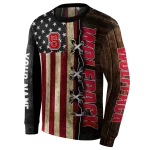 custom nc state wolfpack american pride hoodie best selling