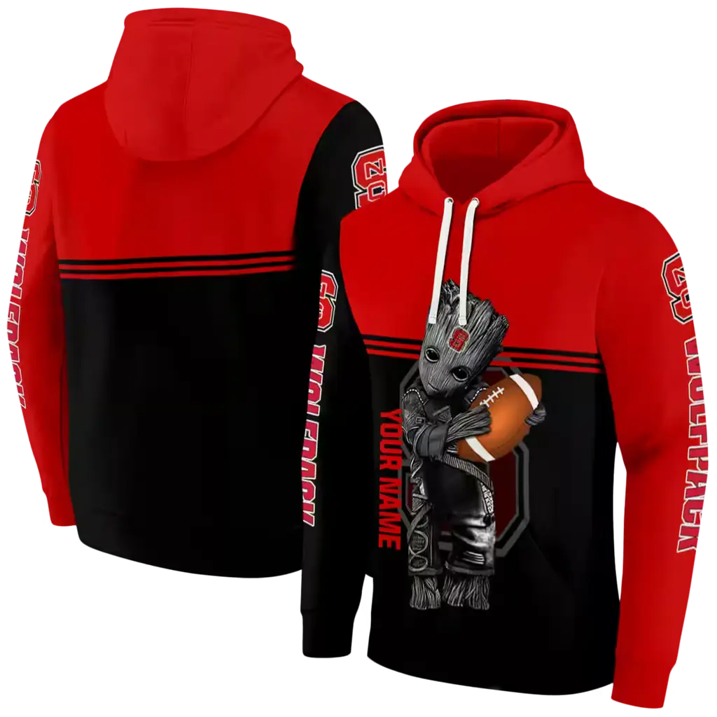 custom nc state wolfpack baby groot red black hoodie fashion forward custom nc state wolfpack baby groot red black hoodie fashion forward