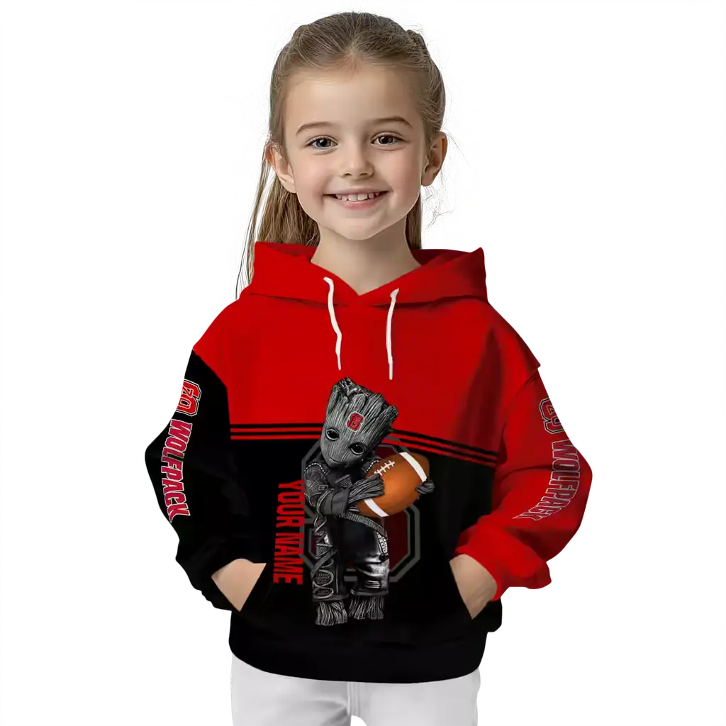 custom nc state wolfpack baby groot red black hoodie top rated custom nc state wolfpack baby groot red black hoodie top rated