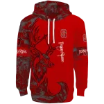 custom nc state wolfpack deer silhouette red hoodie best selling