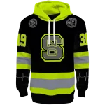 custom nc state wolfpack safety motif black neon green hoodie best selling