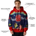 custom nc state wolfpack spongebob patrick star red navy hoodie best selling