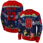 custom nc state wolfpack spongebob patrick star red navy hoodie best selling