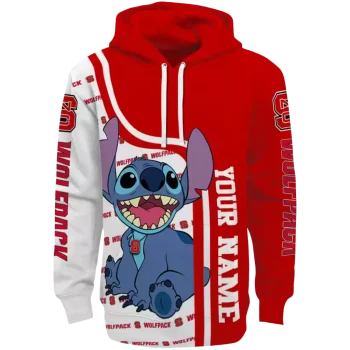 custom nc state wolfpack stitch red hoodie best selling