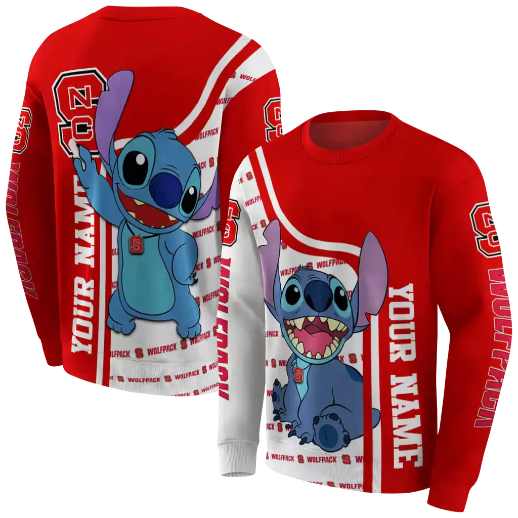 custom nc state wolfpack stitch red hoodie premium grade custom nc state wolfpack stitch red hoodie premium grade