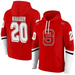 custom nc state wolfpack striped sleeves red hoodie best selling