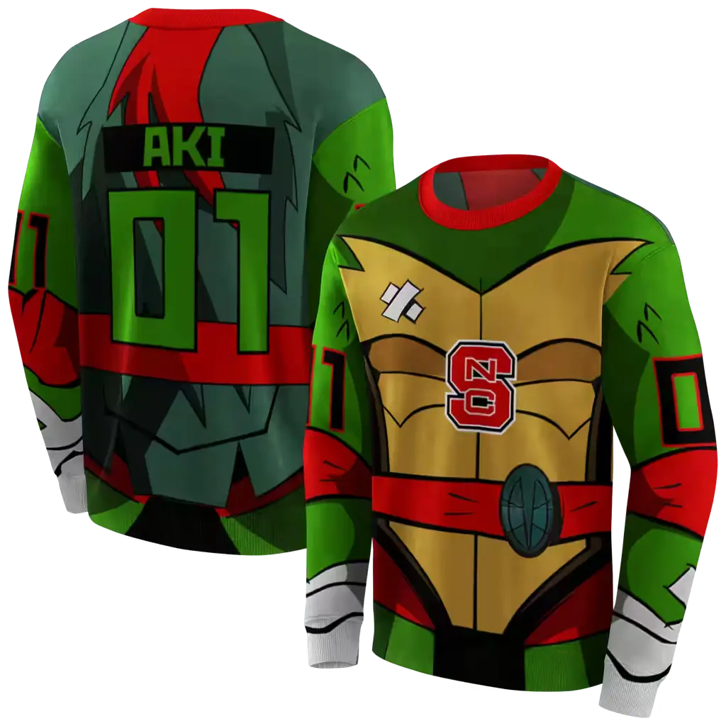 custom nc state wolfpack superhero armor red green hoodie premium grade custom nc state wolfpack superhero armor red green hoodie premium grade
