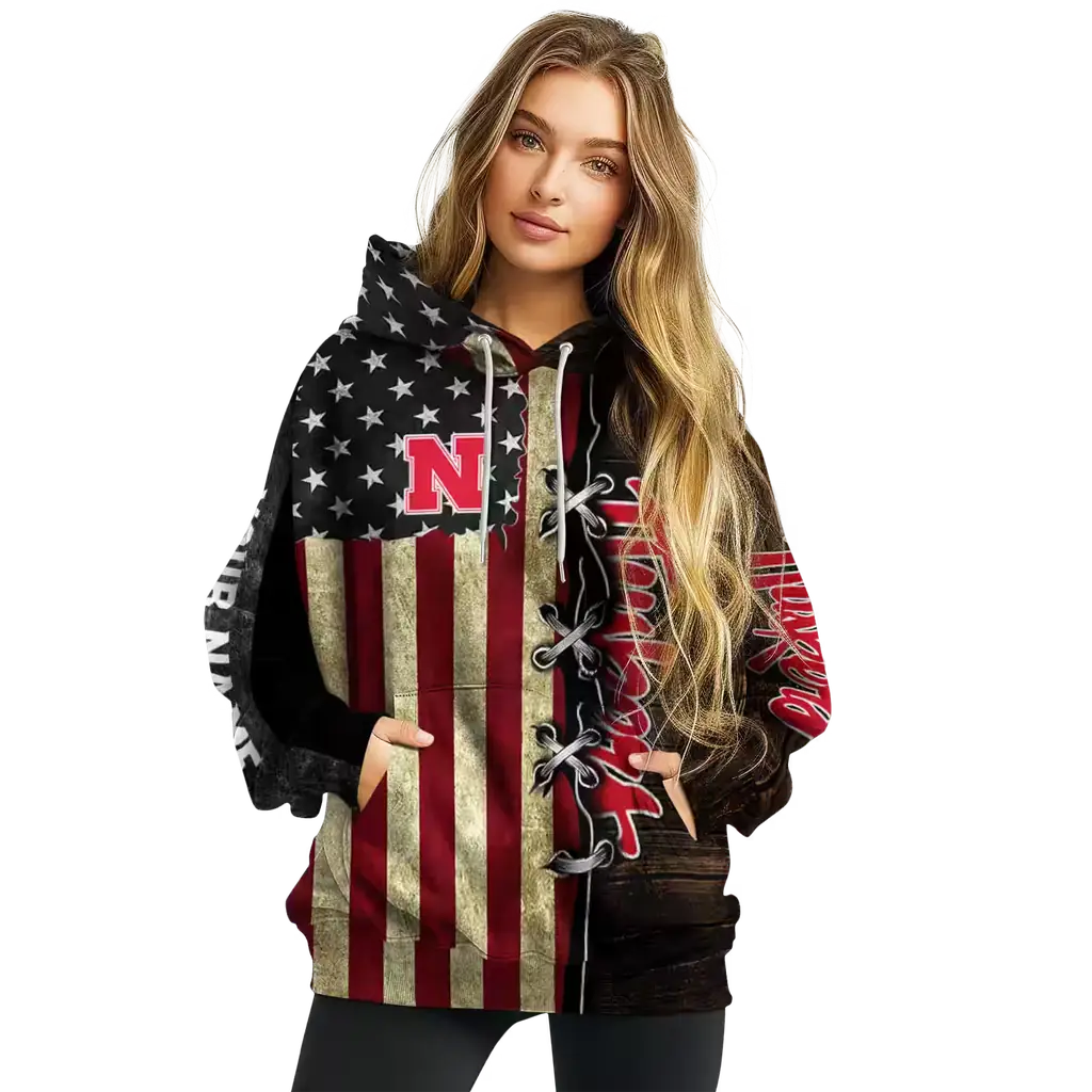 custom nebraska cornhuskers american pride hoodie high quality custom nebraska cornhuskers american pride hoodie high quality