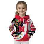custom nebraska cornhuskers puzzle pieces red hoodie best selling