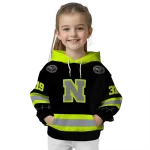 custom nebraska cornhuskers safety motif black neon green hoodie best selling