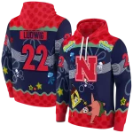 custom nebraska cornhuskers spongebob patrick star red navy hoodie best selling