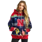 custom nebraska cornhuskers spongebob patrick star red navy hoodie best selling