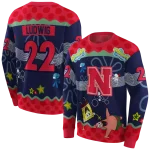 custom nebraska cornhuskers spongebob patrick star red navy hoodie best selling