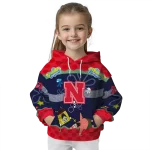 custom nebraska cornhuskers spongebob patrick star red navy hoodie best selling