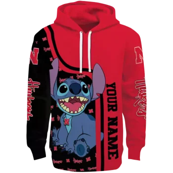 custom nebraska cornhuskers stitch red hoodie best selling